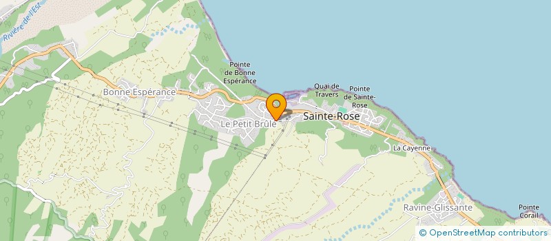 localisation de l'entreprise LES SUCRES-SALES  SAINTE-ROSE