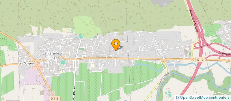 localisation de l'entreprise LES SUDS  LA FARE-LES-OLIVIERS
