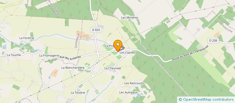 localisation de l'entreprise LES SUISSES NORMANDS à CHAMPSECRET