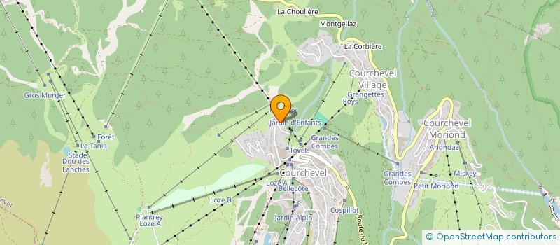 localisation de l'entreprise LES SUITES D'ANNICIACA à COURCHEVEL