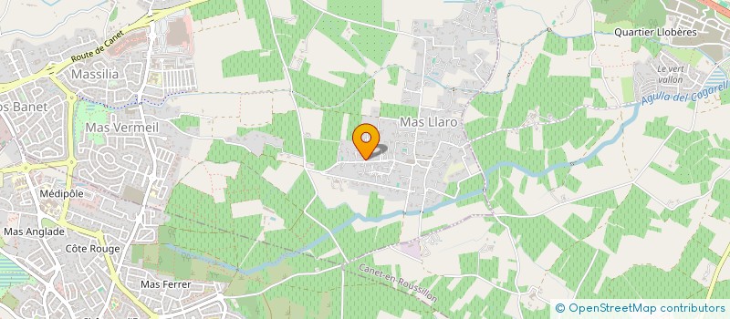 localisation de l'entreprise LES SUITES DE COUDALERE à PERPIGNAN