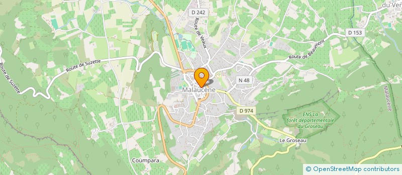 localisation de l'entreprise LES SUITES DU BEFFROI  MALAUCENE