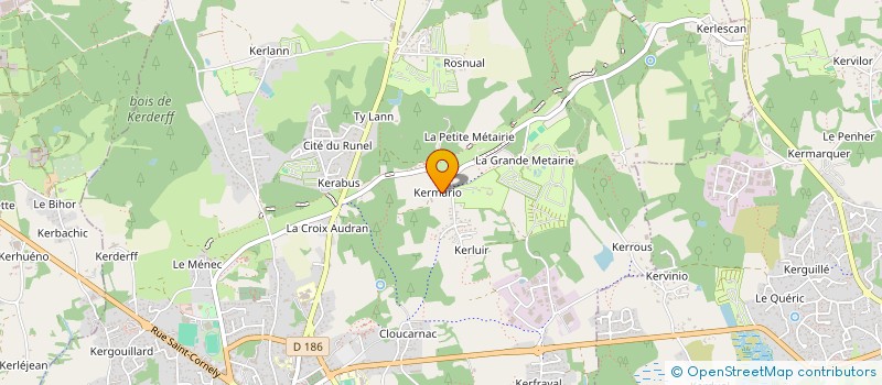 localisation de l'entreprise LES SUITES DU BOUDDHA BLEU  CARNAC