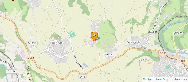 localisation de l'entreprise LES SUITES DU VILLARET  POLIGNAC