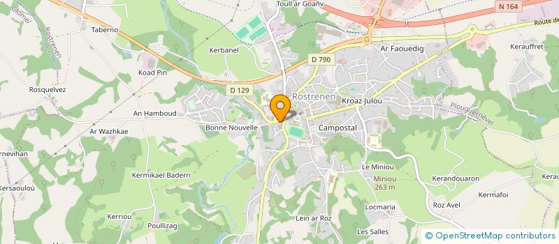 localisation de l'entreprise LES SUITES FISEL  ROSTRENEN