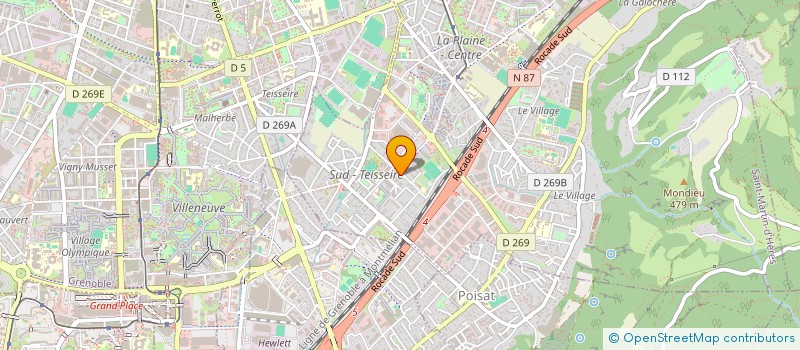 localisation de l'entreprise LES SUITES IMMOBILIERES  SAINT-MARTIN-D'HERES