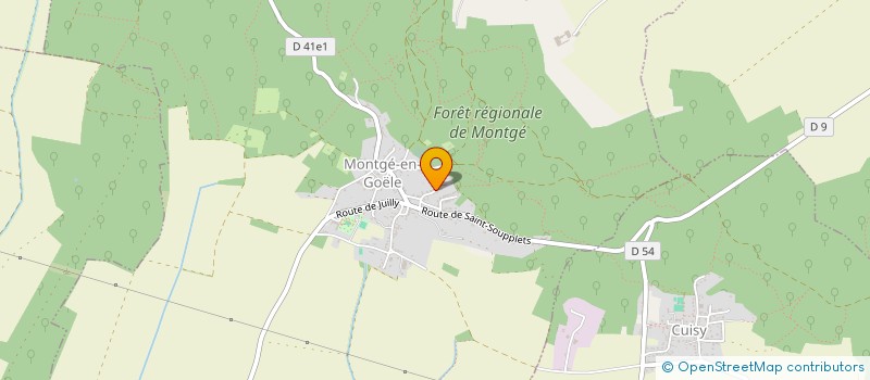 localisation de l'entreprise LES SUITES VILLA  MONTGE-EN-GOELE