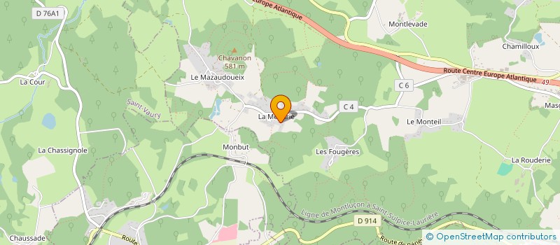 localisation de l'entreprise LES SUL'TIMBANQUES  SAINT-SULPICE-LE-GUERETOIS