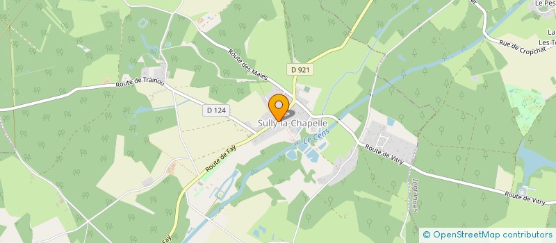 localisation de l'entreprise LES SULLYGEOIS EN FETES à SULLY-LA-CHAPELLE