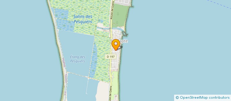 localisation de l'entreprise LES SUNLIGHTS  HYERES