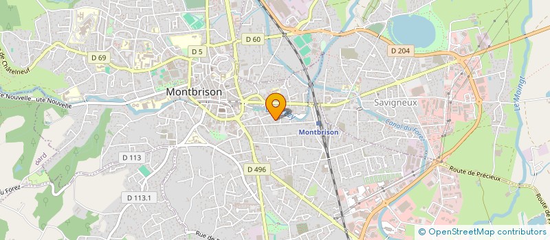 localisation de l'entreprise LES SUPAINS D'ABORD  MONTBRISON