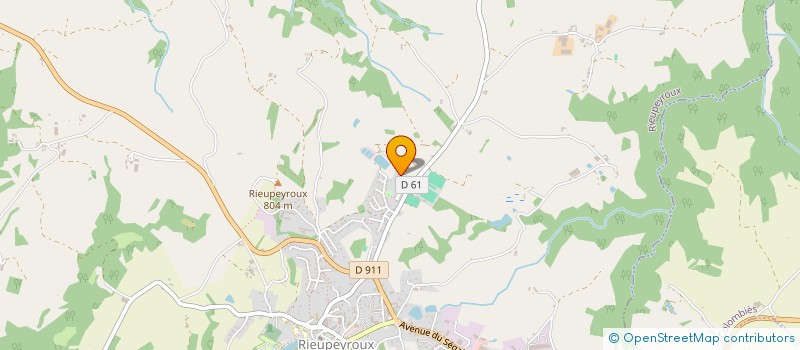 localisation de l'entreprise LES SUPERS NOUNOUS DU SEGALA  RIEUPEYROUX