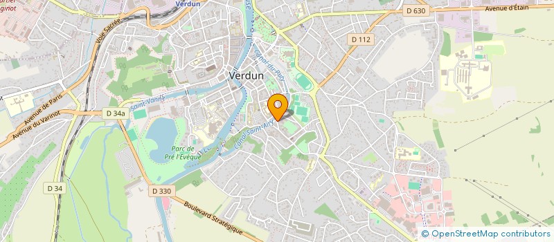 localisation de l'entreprise LES SUPPORTERS DE LA SECTION RUGBY DU SPORT ATHLETIQUE VERDUNOIS à VERDUN