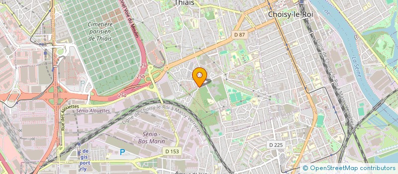 localisation de l'entreprise LES SUREAUX  THIAIS