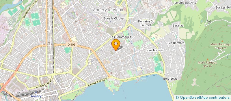 localisation de l'entreprise LES SUSPENDUS D'ANNECY à ANNECY