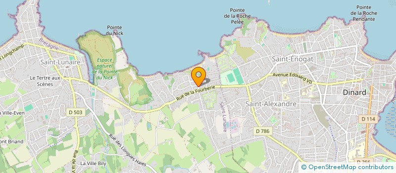 localisation de l'entreprise LES SYLPHES  SAINT-LUNAIRE