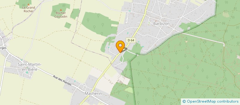 localisation de l'entreprise LES SYLPHES DE BARBIZON  BARBIZON