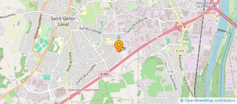 localisation de l'entreprise LES SYLPHIDES à SAINT-GENIS-LAVAL