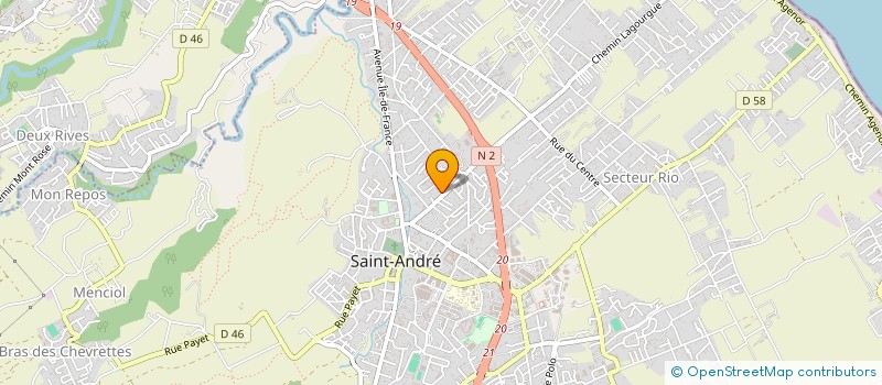 localisation de l'entreprise LES SYMPAS DE L'EST AIDE A NOU NOU MEME à SAINT-ANDRE