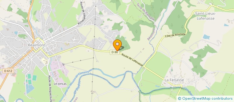 localisation de l'entreprise LES TABANAS  REALMONT