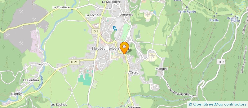 localisation de l'entreprise LES TABELLIONS  PLATEAU D'HAUTEVILLE