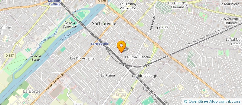localisation de l'entreprise LES TABLES AUX DELICES à SARTROUVILLE
