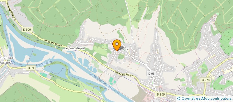 localisation de l'entreprise LES TABLES COURONNEES EURL à CHALIGNY