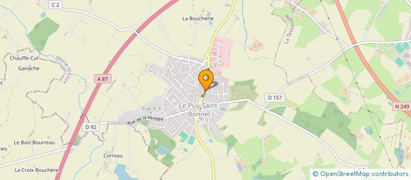 localisation de l'entreprise LES TABLES CULINAIRES CHOLETAISES à CHOLET