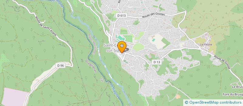 localisation de l'entreprise LES TABLES D'AMALTHEE à SAINT-CEZAIRE-SUR-SIAGNE