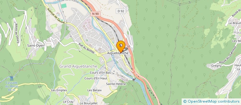 localisation de l'entreprise LES TABLES DU CHATEAU  GRAND-AIGUEBLANCHE