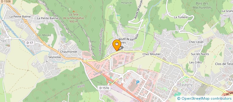 localisation de l'entreprise LES TABLETTES  SILLINGY