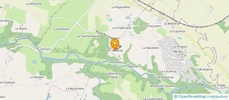 localisation de l'entreprise LES TABLIERES à MORTAGNE-SUR-SEVRE