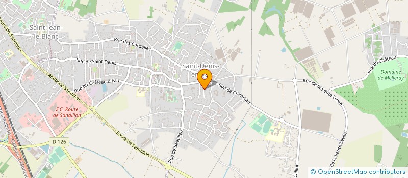 localisation de l'entreprise LES TABLIERS ENCHANTES à SAINT-DENIS-EN-VAL