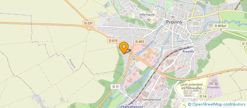 localisation de l'entreprise LES TABLIERS GOURMANDS  PROVINS