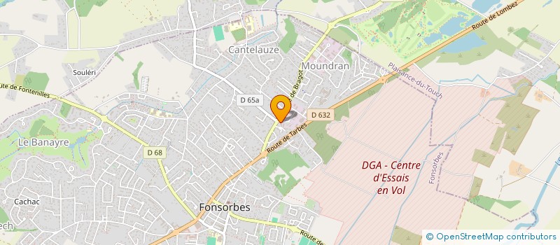 localisation de l'entreprise LES TABLIERS TOQUES à FONSORBES