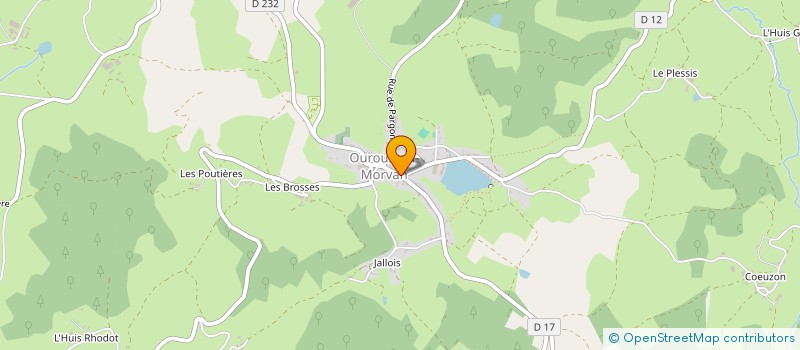 localisation de l'entreprise LES TACOTS à OUROUX-EN-MORVAN