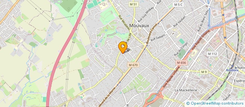 localisation de l'entreprise LES TACOTS DU DESERT  MOUVAUX