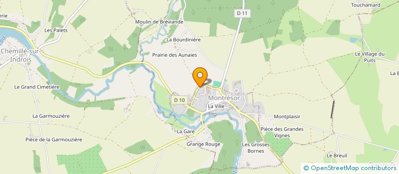 localisation de l'entreprise LES TACTIQUES DU COMPTOIR  MONTRESOR