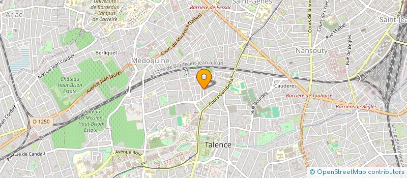 localisation de l'entreprise LES TAFLOUS  TALENCE