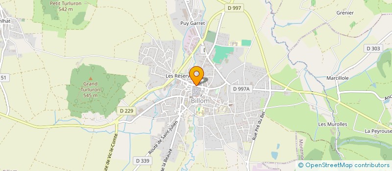 localisation de l'entreprise LES TAGGERS DE BILLOM  BILLOM