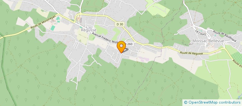 localisation de l'entreprise LES TALHI à REGUSSE