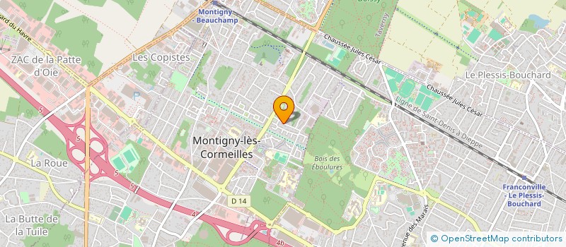 localisation de l'entreprise LES TALONS NOIRS  MONTIGNY-LES-CORMEILLES