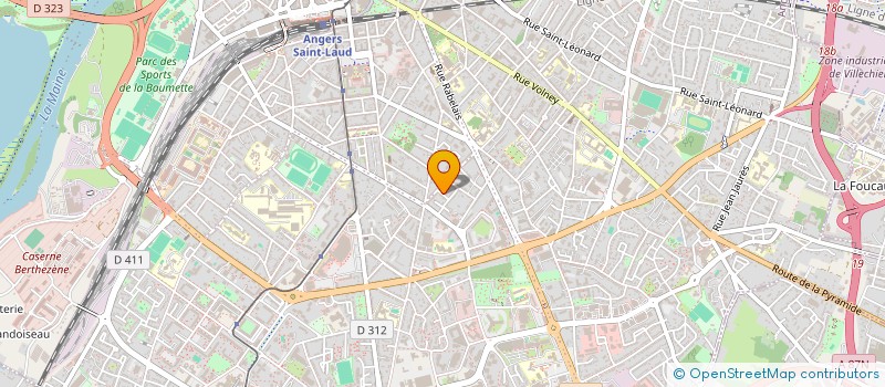 localisation de l'entreprise LES TALONS NOIRS à ANGERS