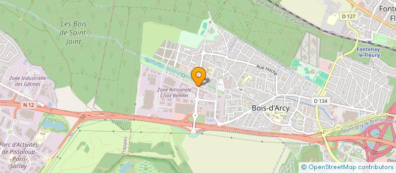 localisation de l'entreprise LES TALONS SAUVAGES BOIS D'ARCY  BOIS-D'ARCY