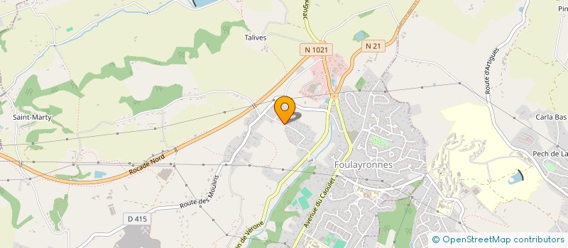 localisation de l'entreprise LES TAMALOUS  FOULAYRONNES