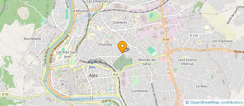 localisation de l'entreprise LES TAMALOUS  ALES