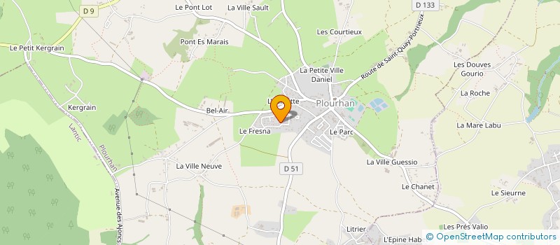 localisation de l'entreprise LES TAMALOUS  PLOURHAN