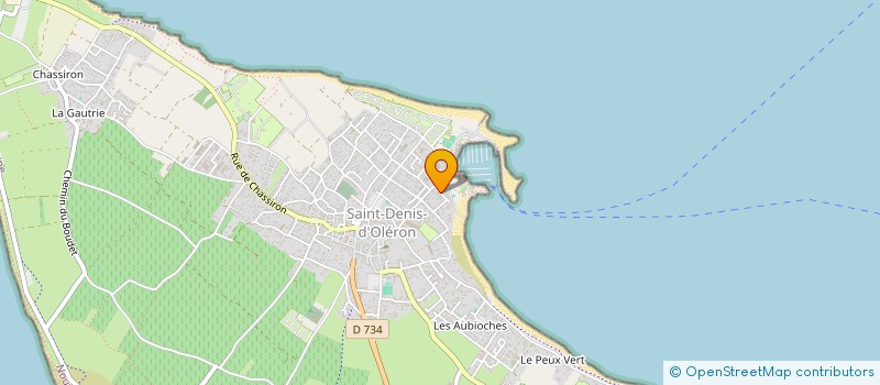 localisation de l'entreprise LES TAMARIS  SAINT-DENIS-D'OLERON