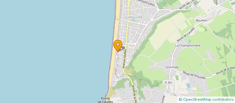 localisation de l'entreprise LES TAMARIS  CAROLLES