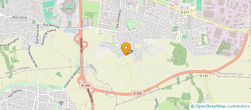 localisation de l'entreprise LES TAMARIS  MEYZIEU